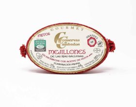 Mejillones en escabeche de las rias gallegas, una de las mejores conservas gallegas