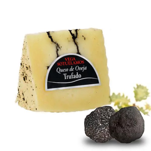 Queso curado de oveja trufado